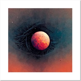 Blood Moon Eye Posters and Art